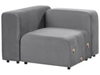 Modular Sofa 2 Seater FALSTERBO Velvet Grey