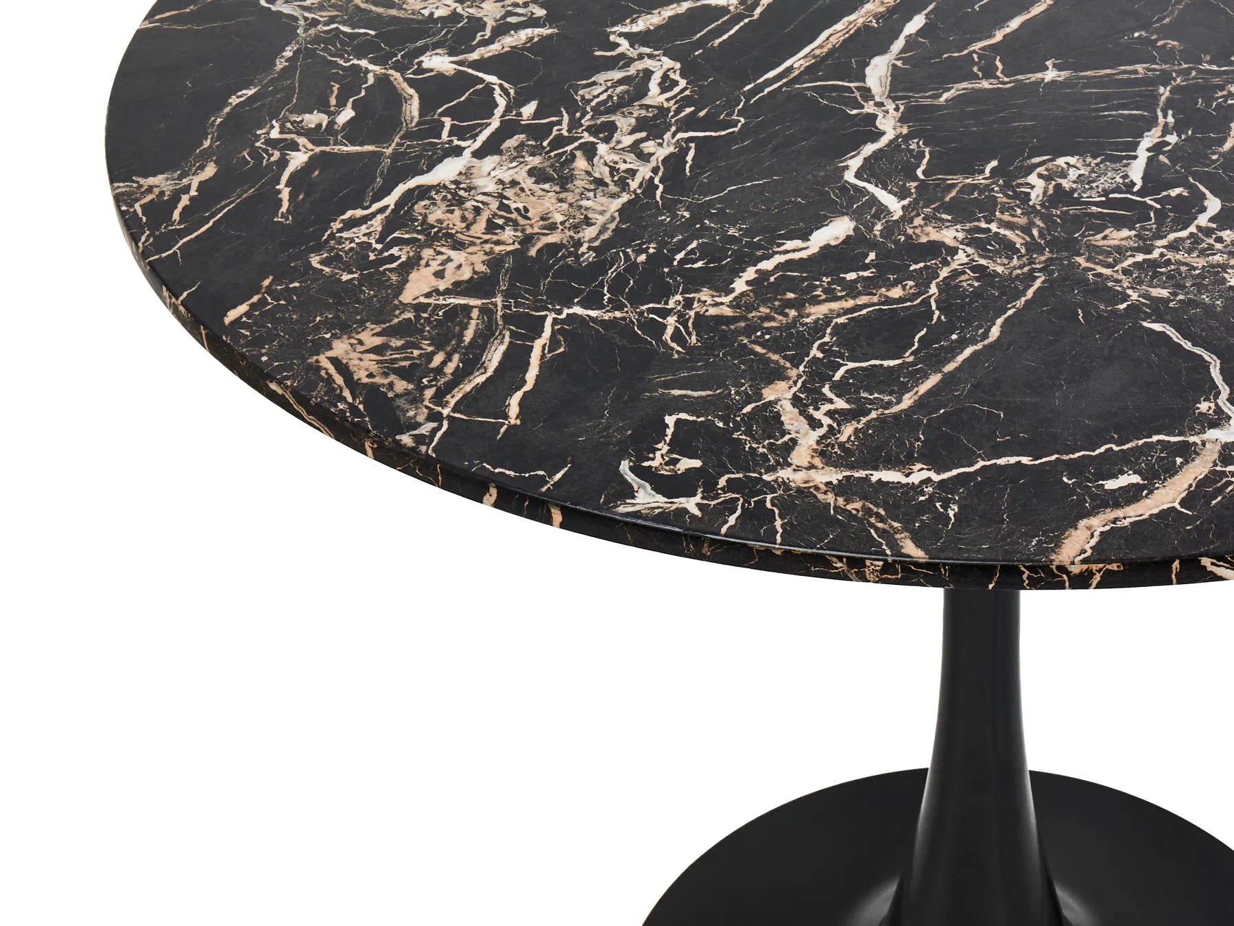 Dining Table BOCA Black Marble 90 cm 90 cm