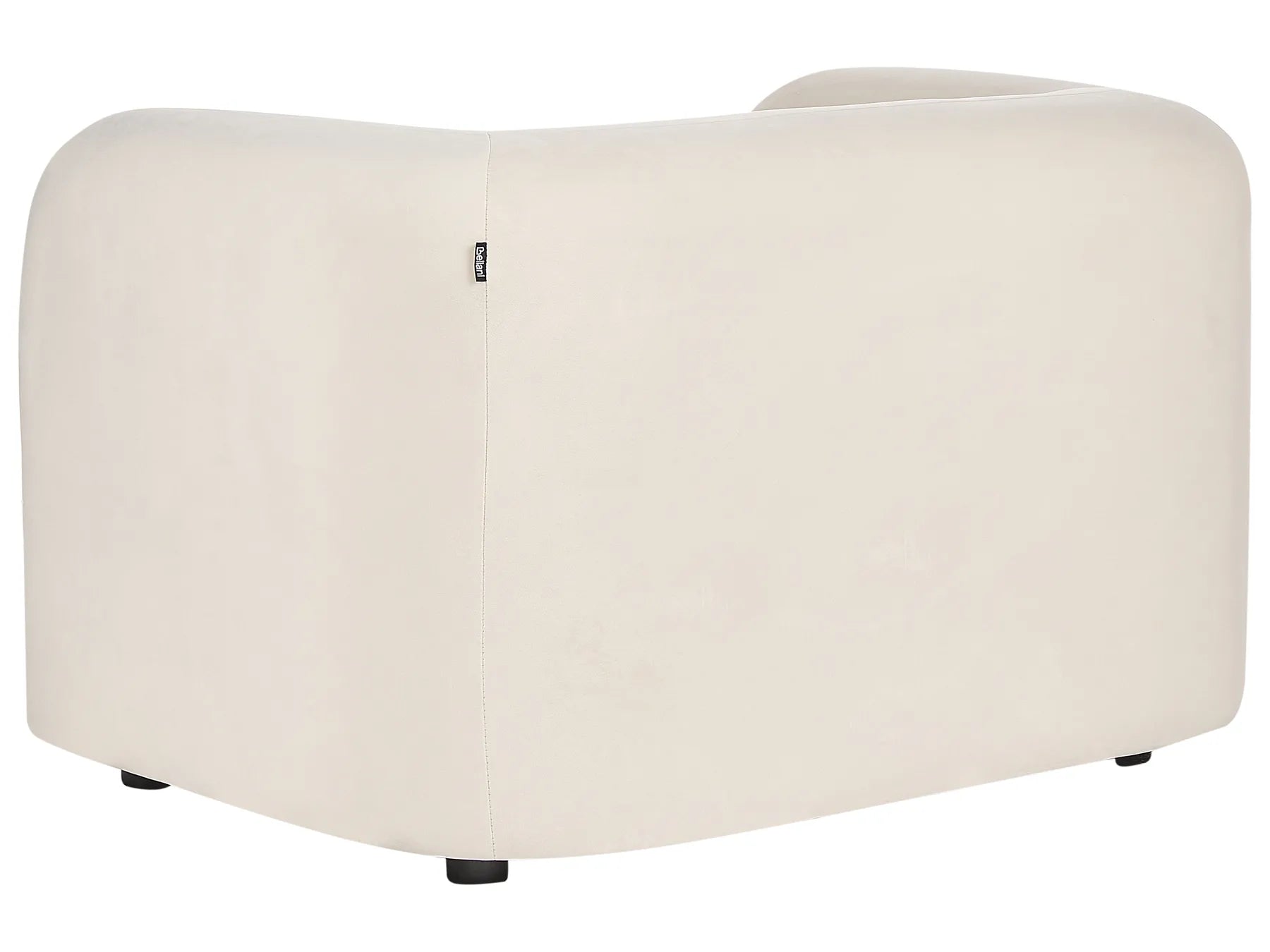 Living Room Set 5 Seater LEIREN Velvet Off-White