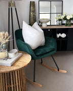 Rocking Chair LIARUM Velvet Emerald Green