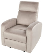 Electric Recliner Chair VERDAL With Footrest Velvet Taupe