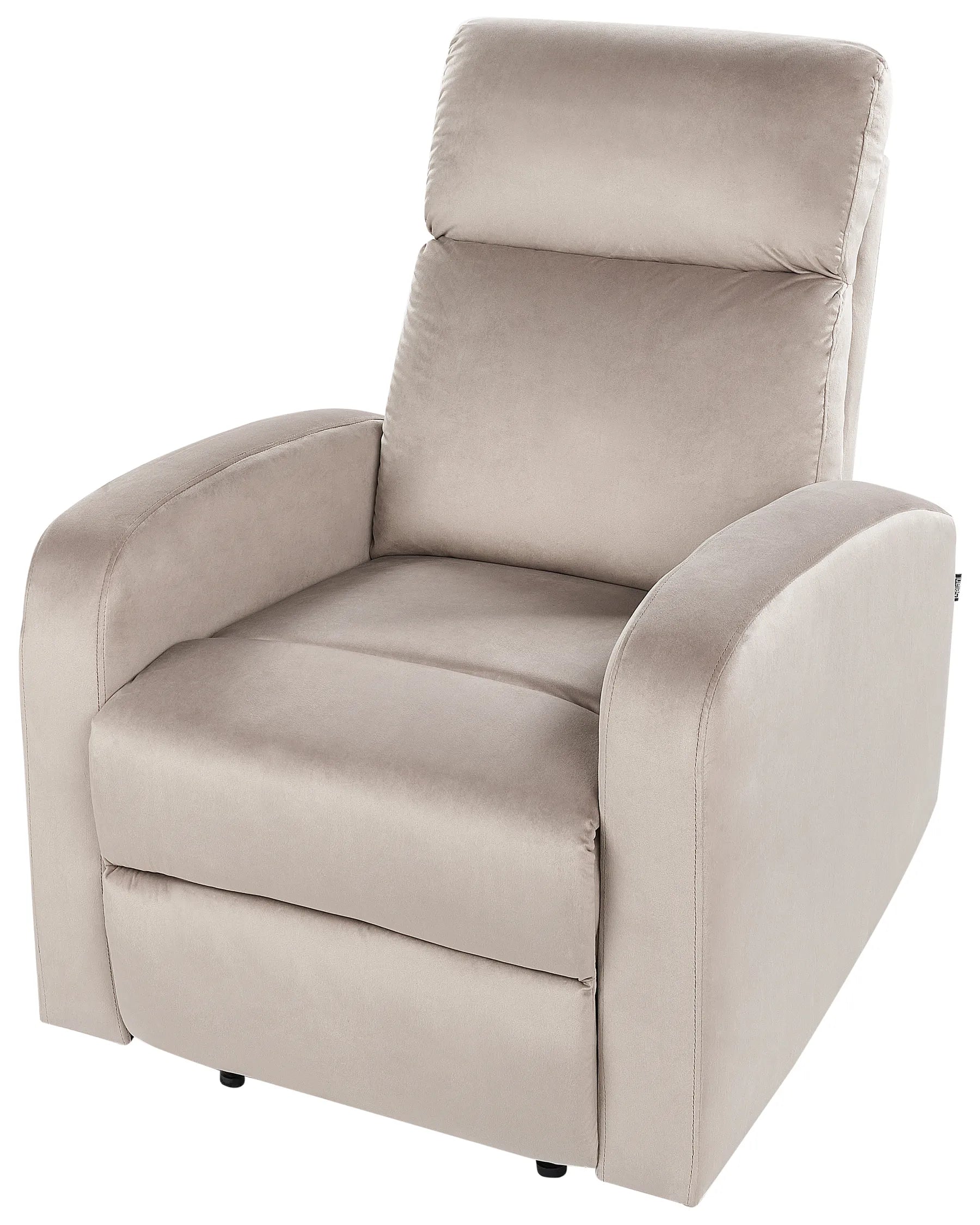 Electric Recliner Chair VERDAL With Footrest Velvet Taupe