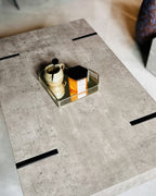 Coffee Table ADENA Grey Concrete Effect