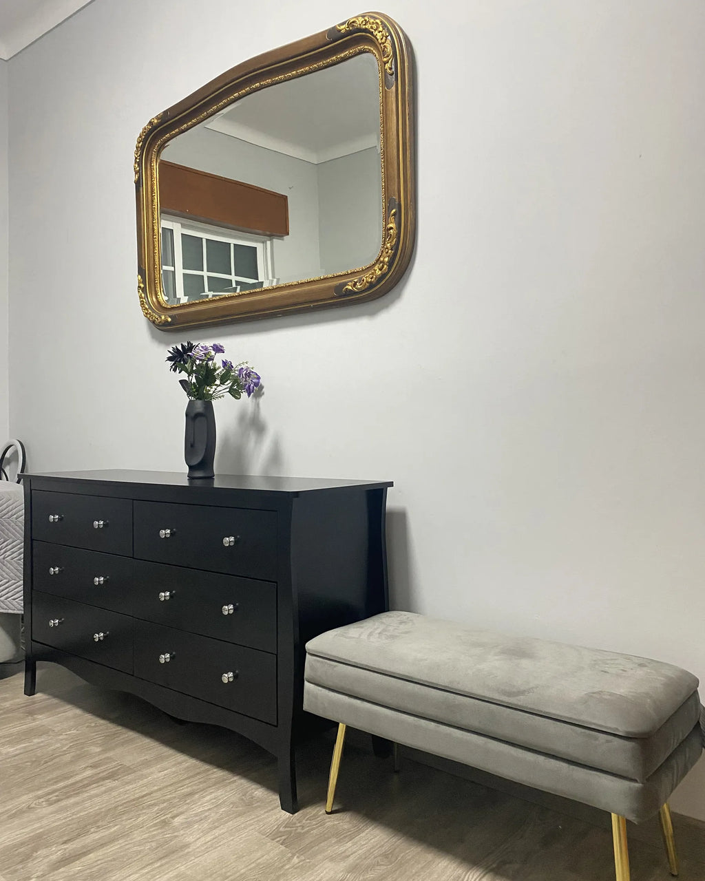 6 Drawer Chest WINCHESTER Black