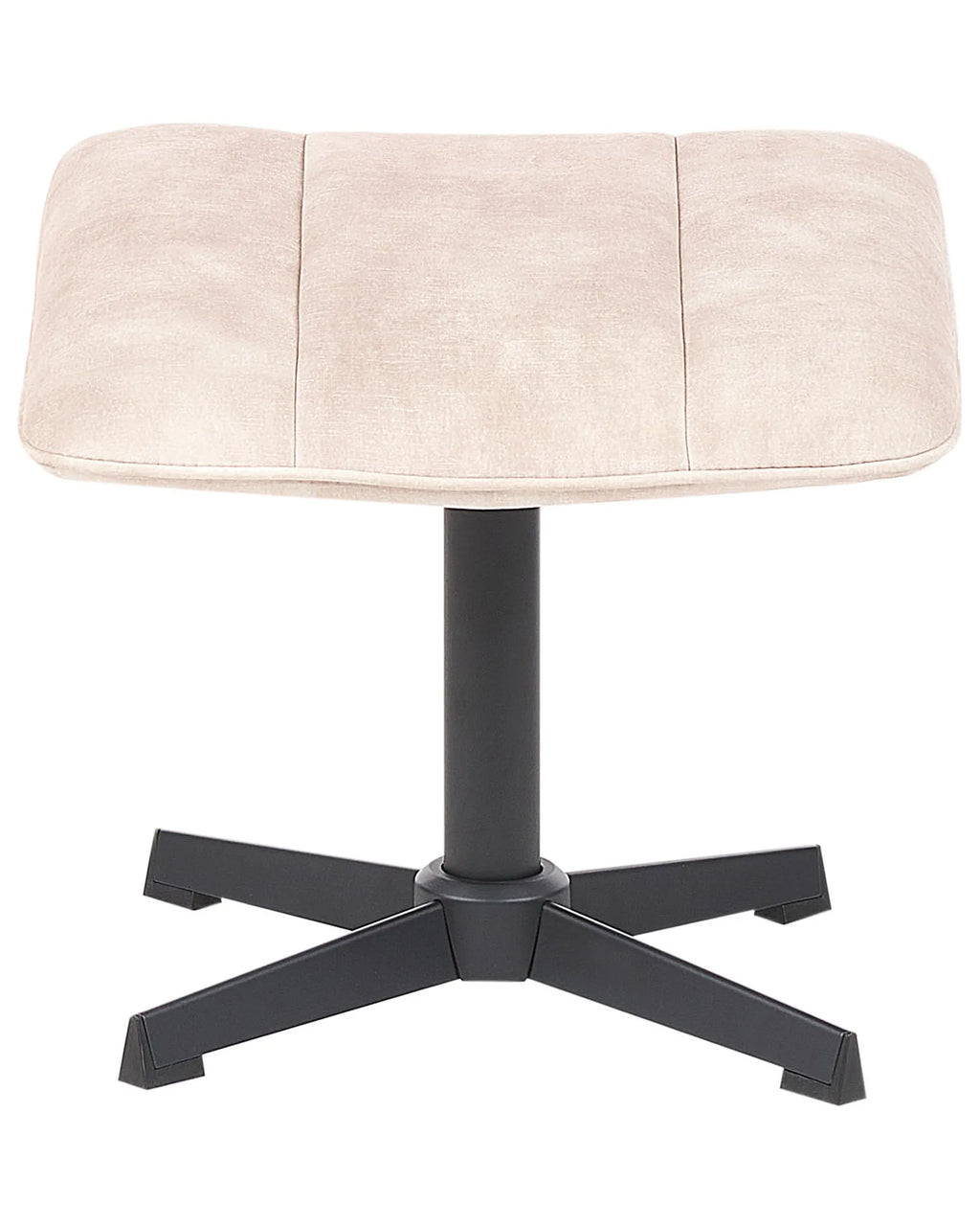 Swivel Armchair LIA with Footstool Velvet Beige