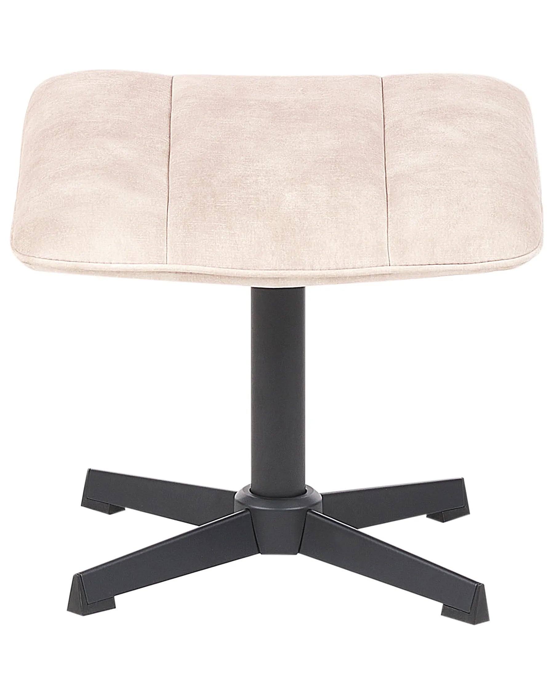 Swivel Armchair LIA with Footstool Velvet Beige