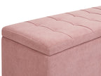 Storage Ottoman OREM Fabric Pink