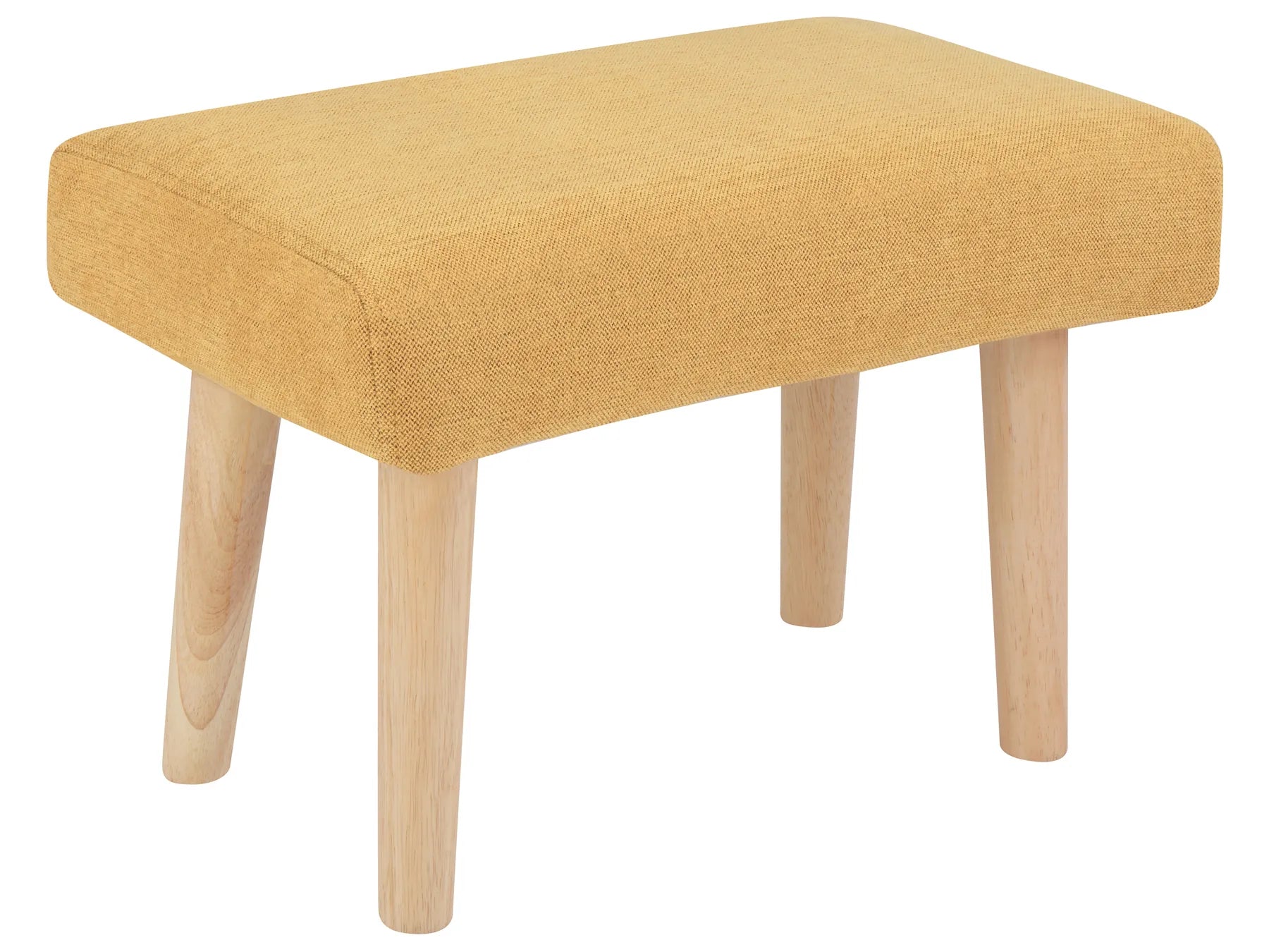 Footstool TAKOMA II Fabric Yellow