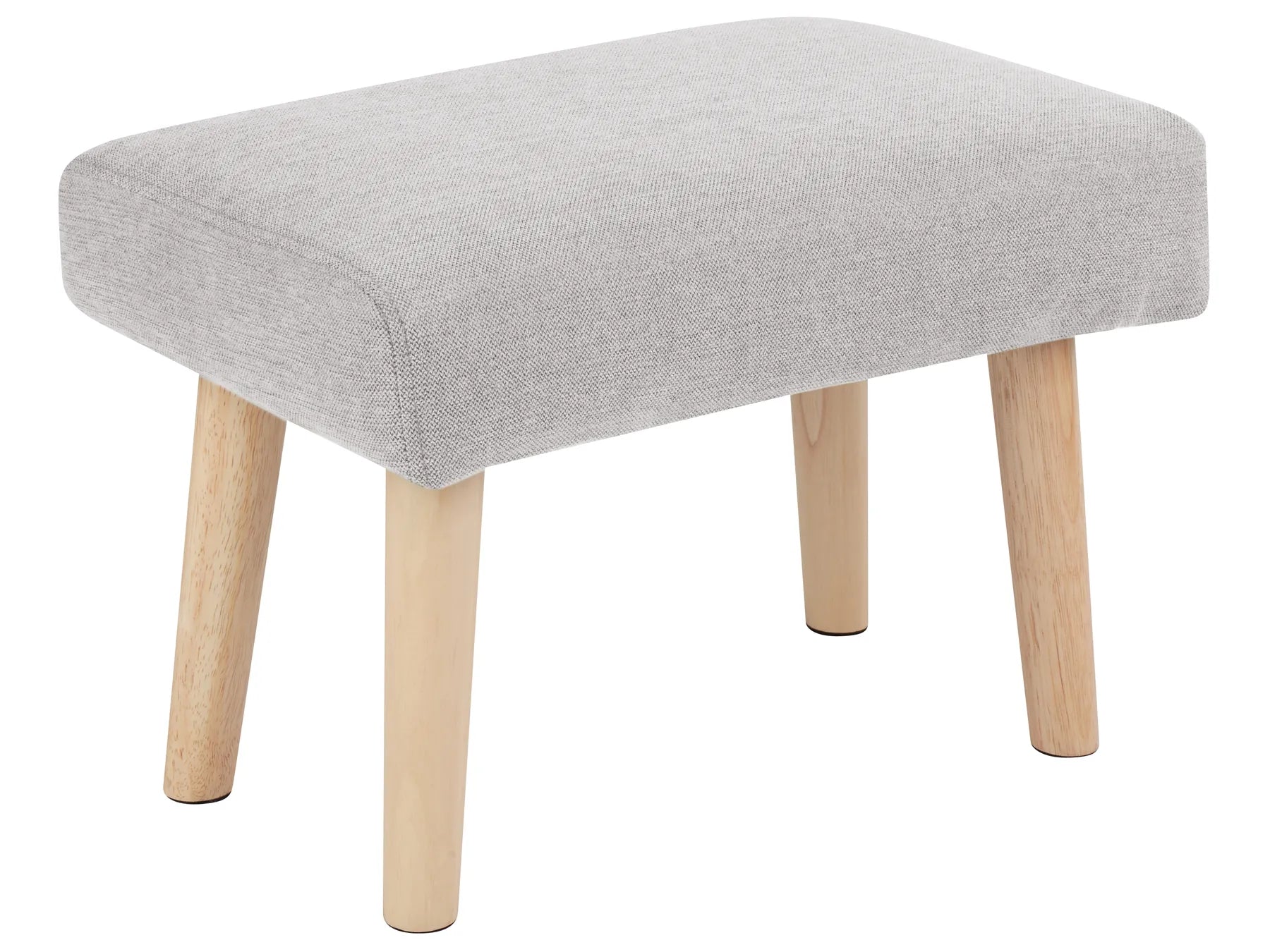 Footstool TAKOMA II Fabric Light Grey