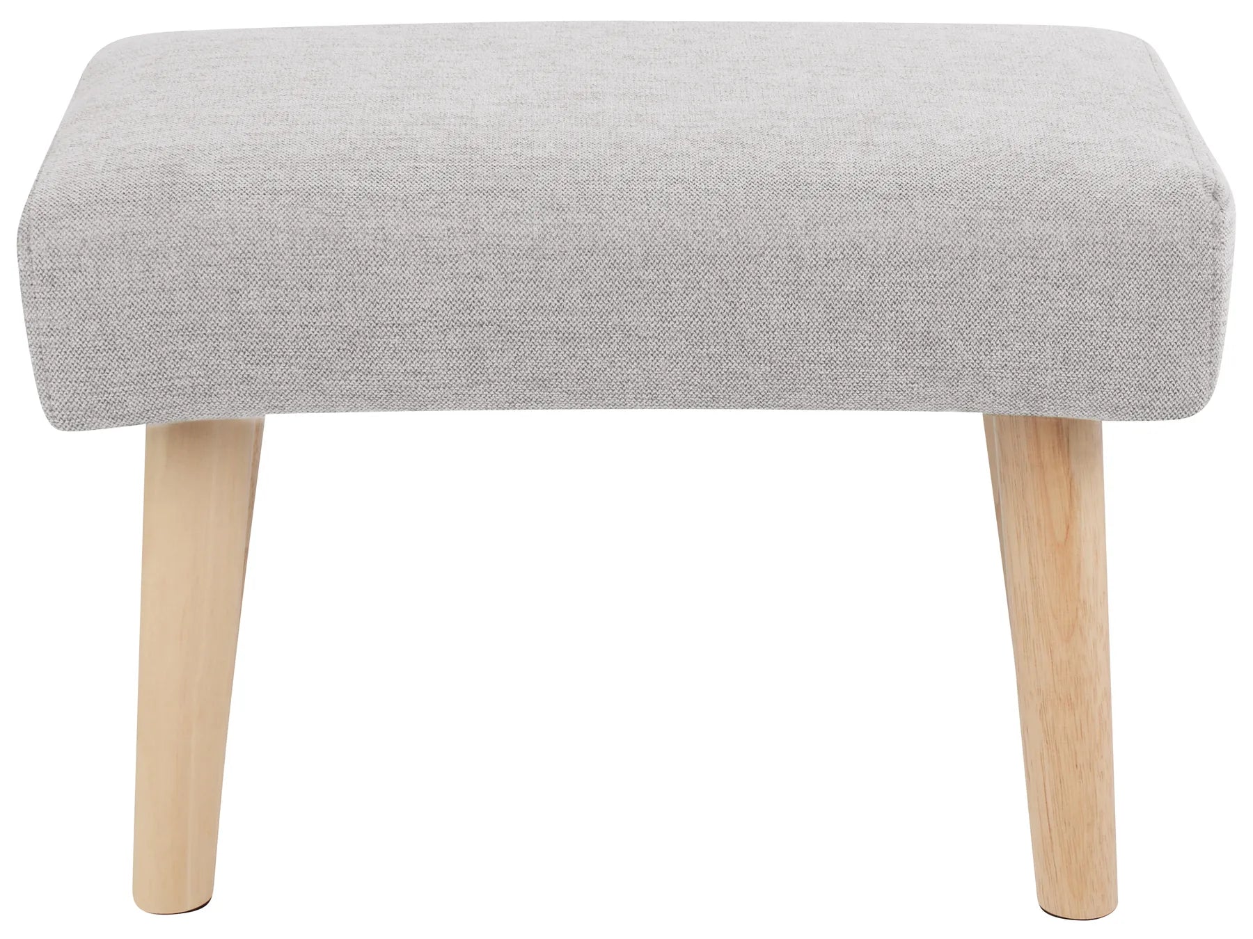 Footstool TAKOMA II Fabric Light Grey