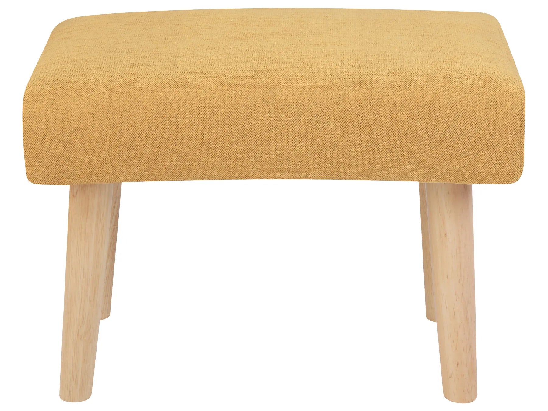 Footstool TAKOMA II Fabric Yellow