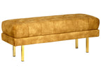 Bench ROSEVILLE Velvet Mustard