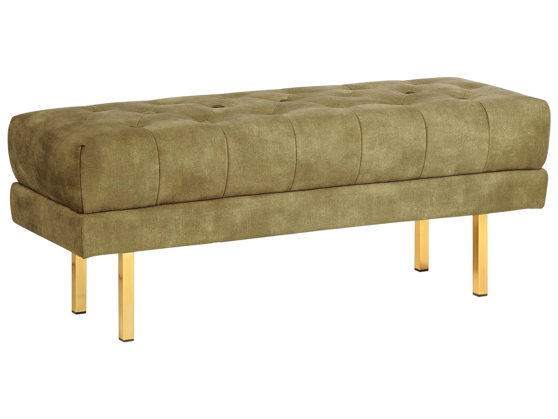 Bench ROSEVILLE Velvet Olive Green
