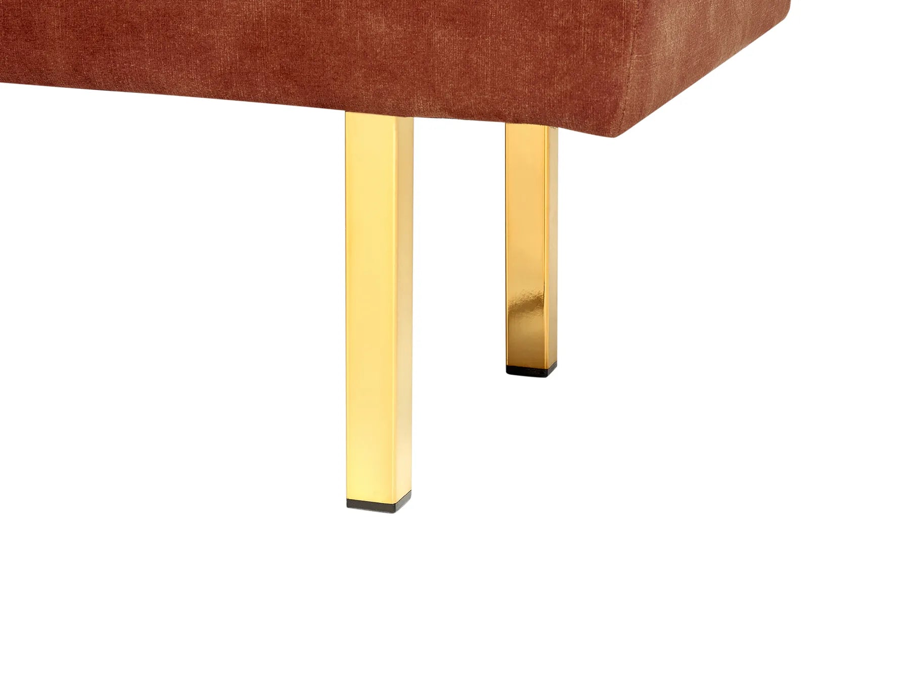 Bench ROSEVILLE Velvet Dark Red