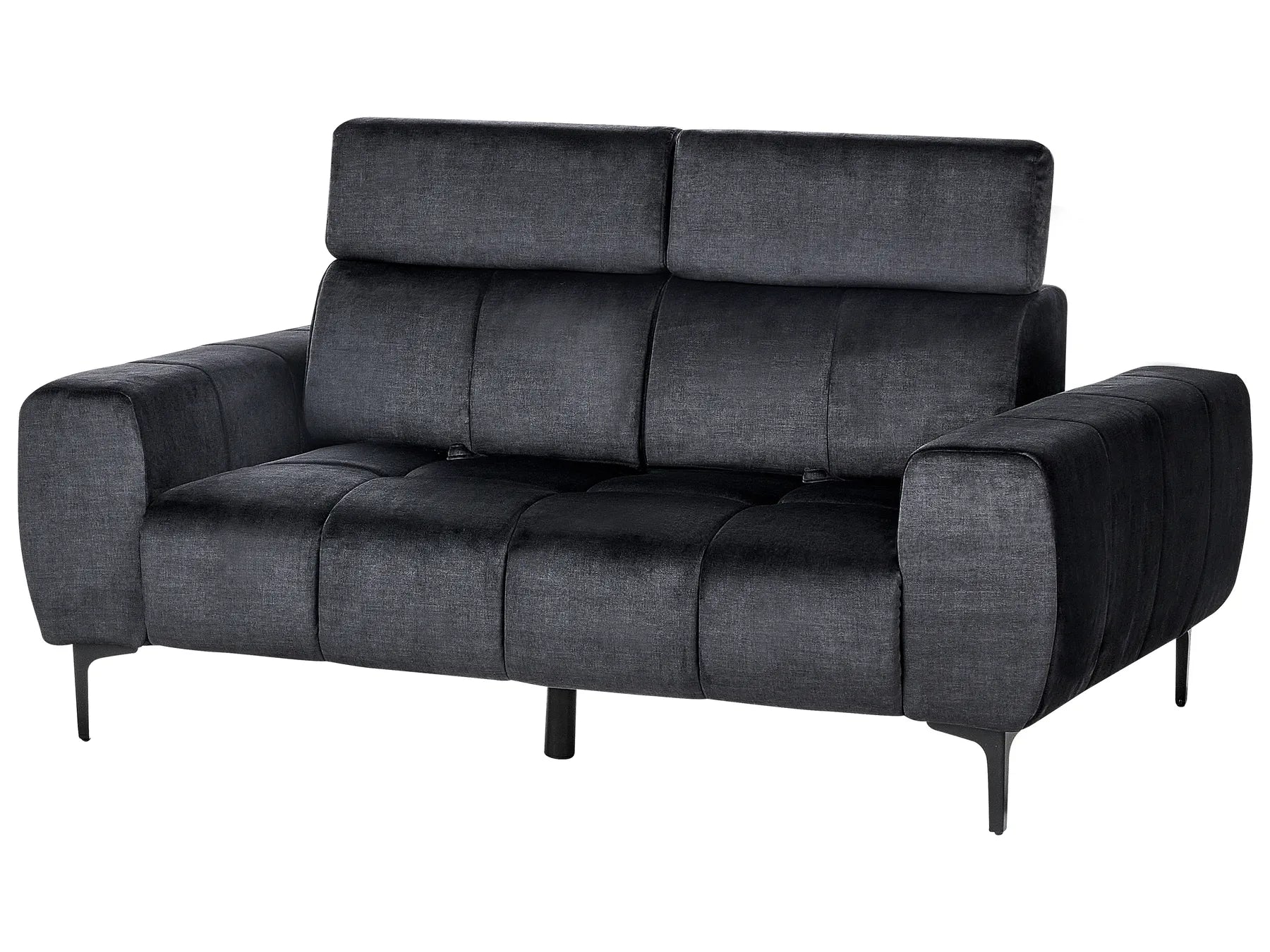 Sofa 2 Seater VEGAMO Velvet Black