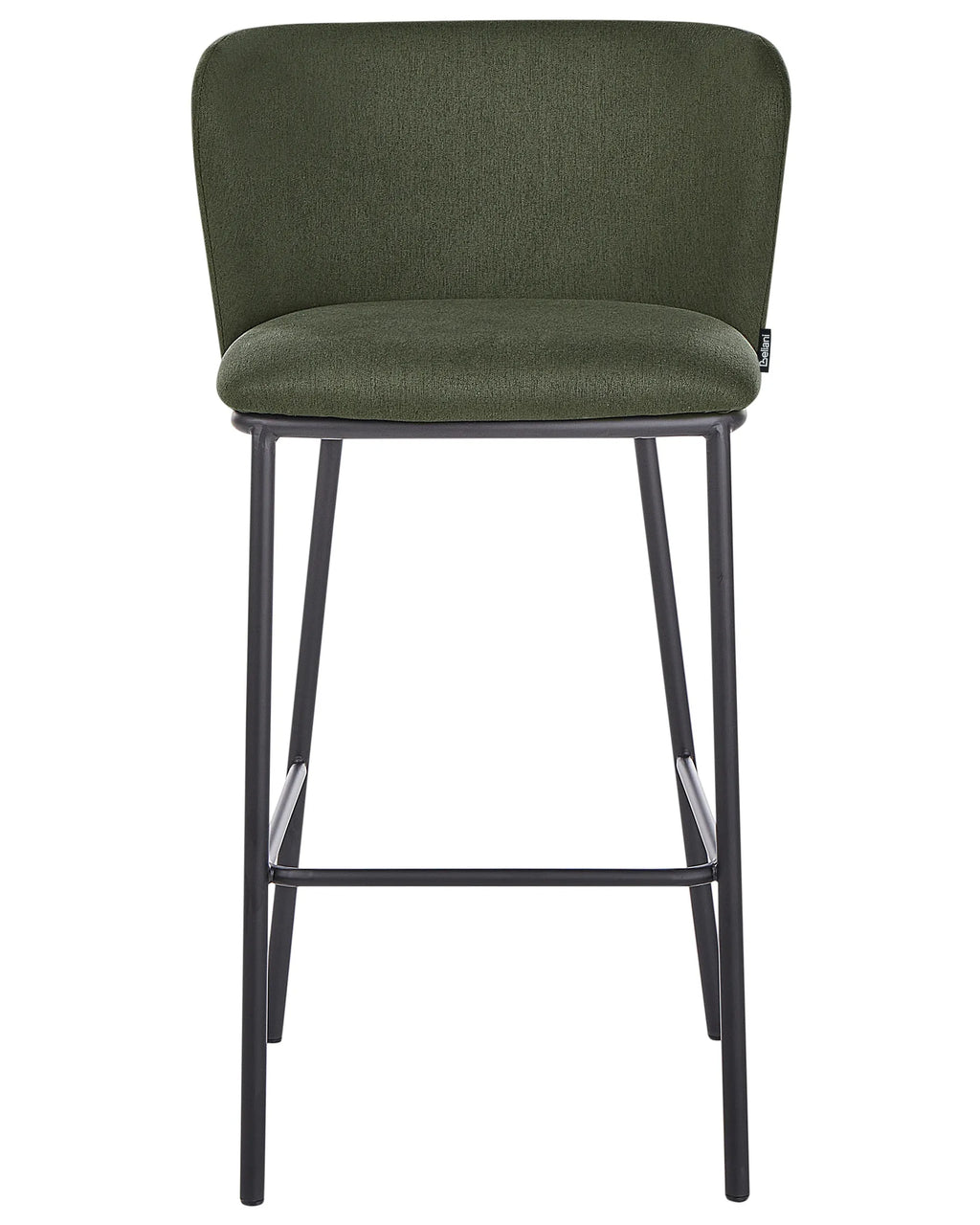 Set of 2 Bar Chairs MINA Dark Green