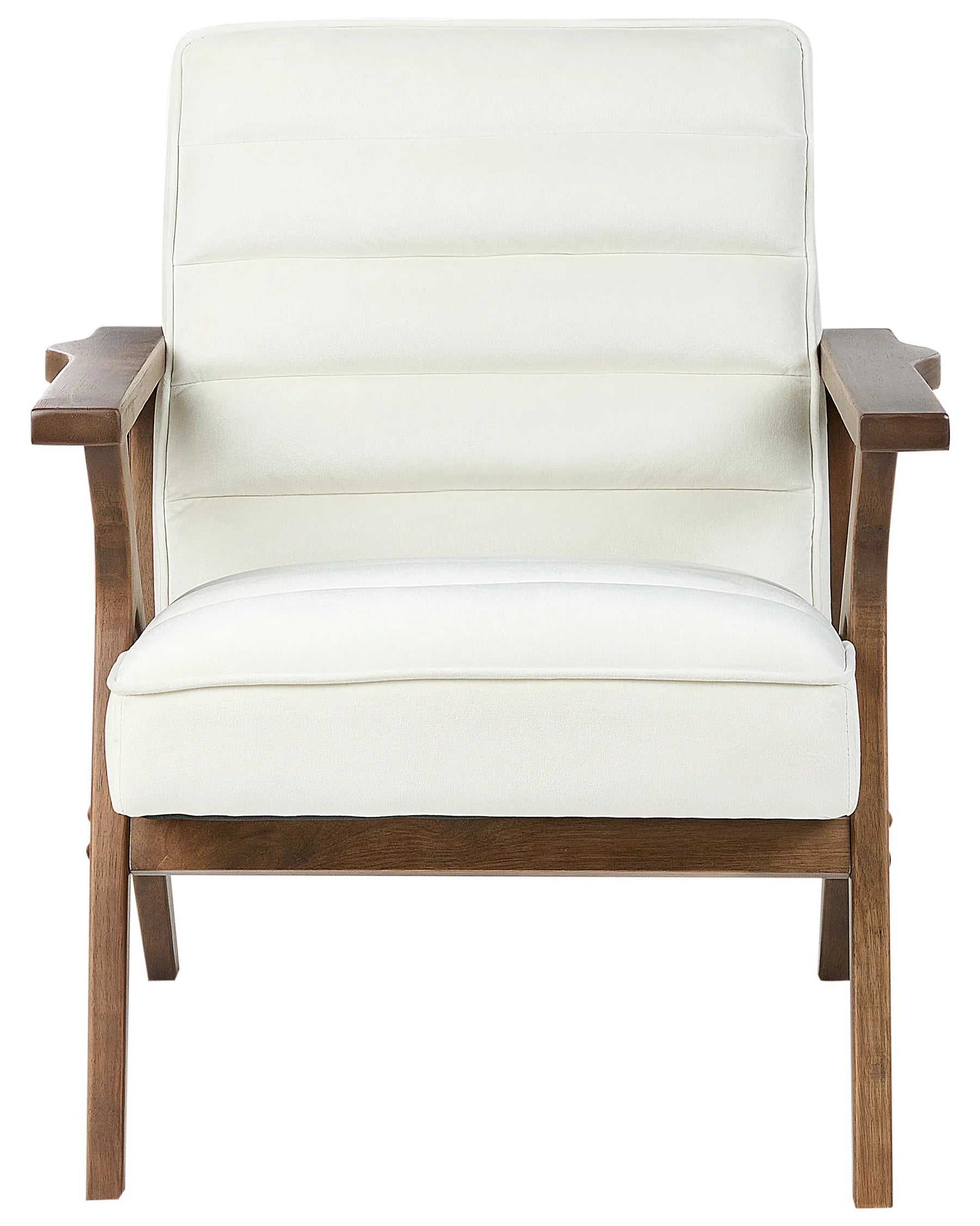 Armchair KISA Velvet Off-White