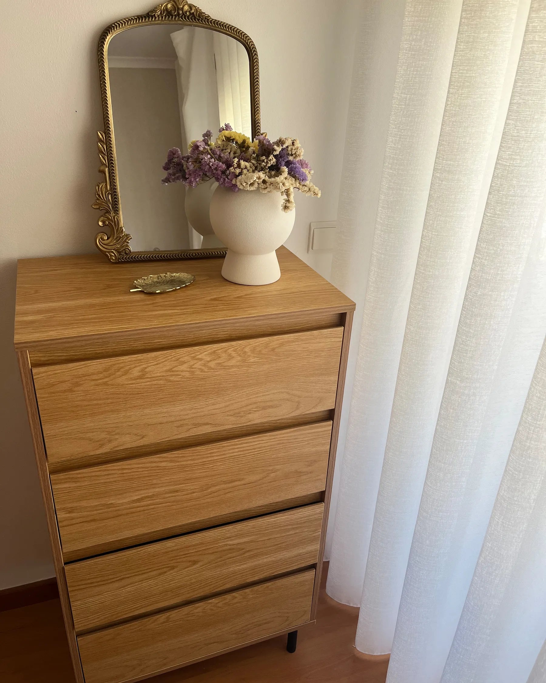 4 Drawer Chest NIKEA Light Brown