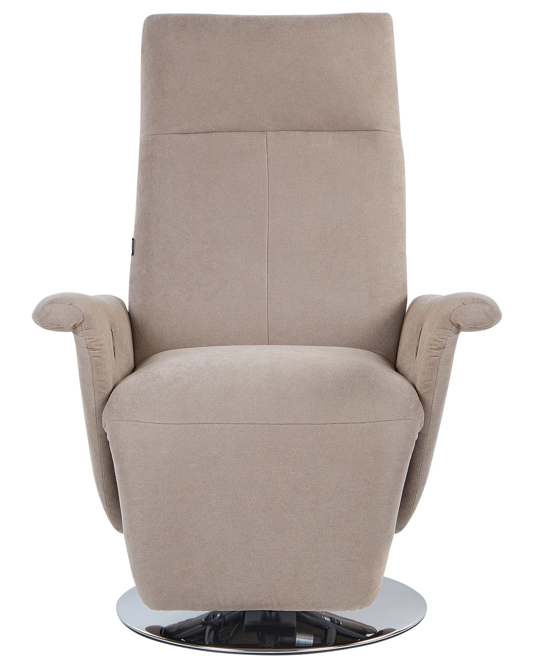 Recliner Chair PRIME With Footrest Fabric Taupe