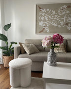 Pouffe CARRINGTON Boucle Off-White