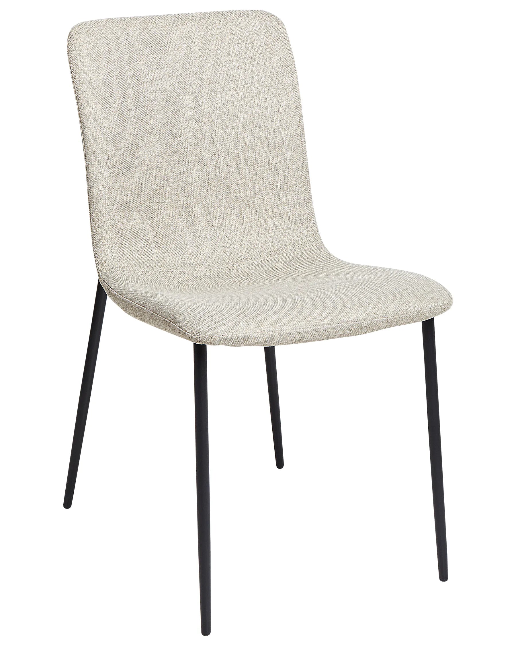 Set of 4 Dining Chairs Light Beige