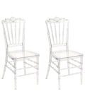 Set of 2 Dining Chairs MENDON Transparent