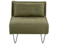 Single Sofa Bed VESTFOLD Fabric Olive Green
