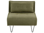 Single Sofa Bed VESTFOLD Fabric Olive Green
