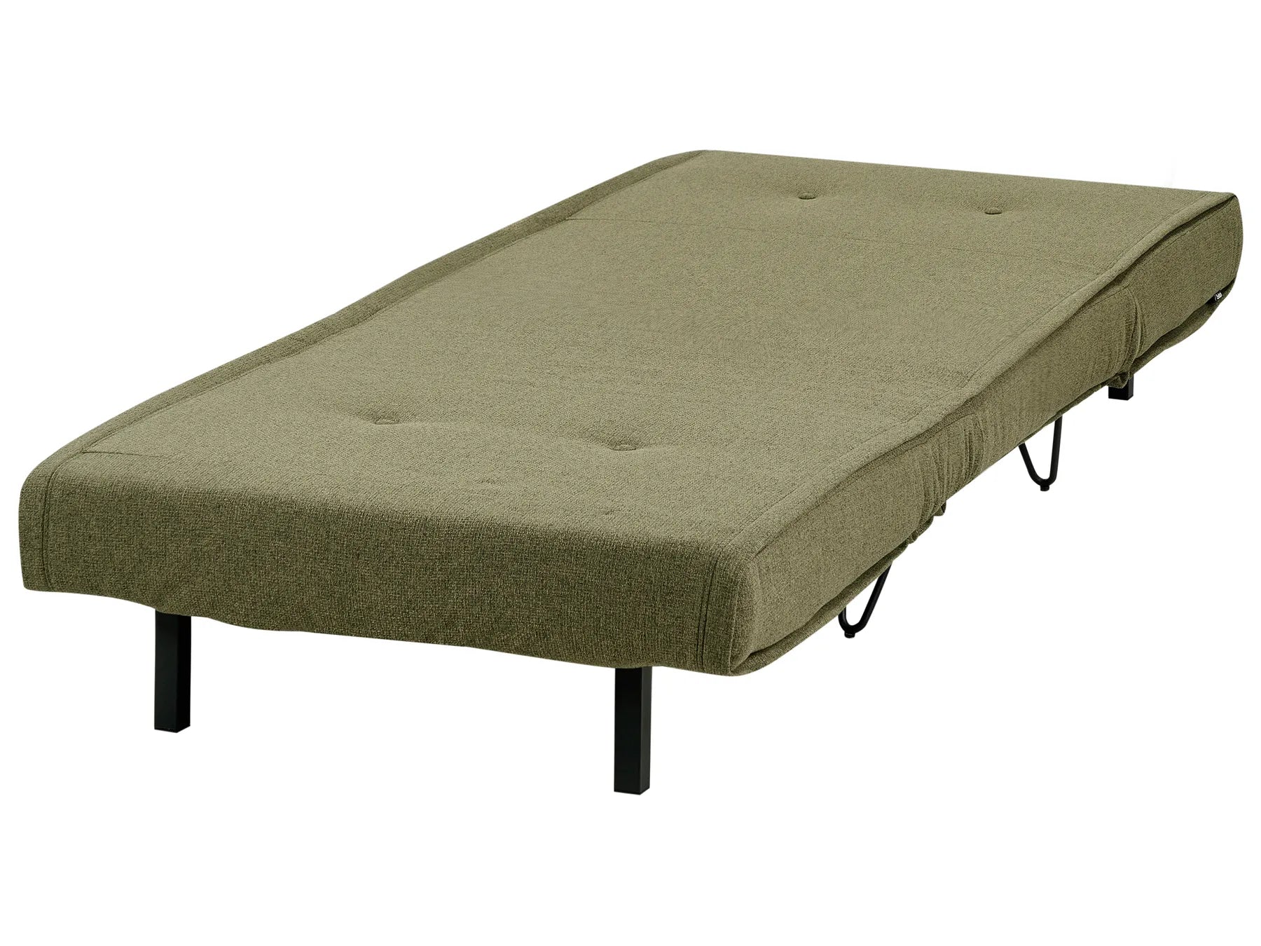 Single Sofa Bed VESTFOLD Fabric Olive Green