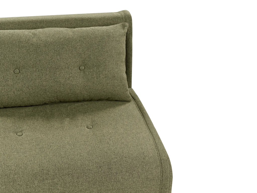 Single Sofa Bed VESTFOLD Fabric Olive Green