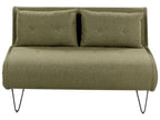 Living Room Set 3 Seater VESTFOLD Fabric Olive Green