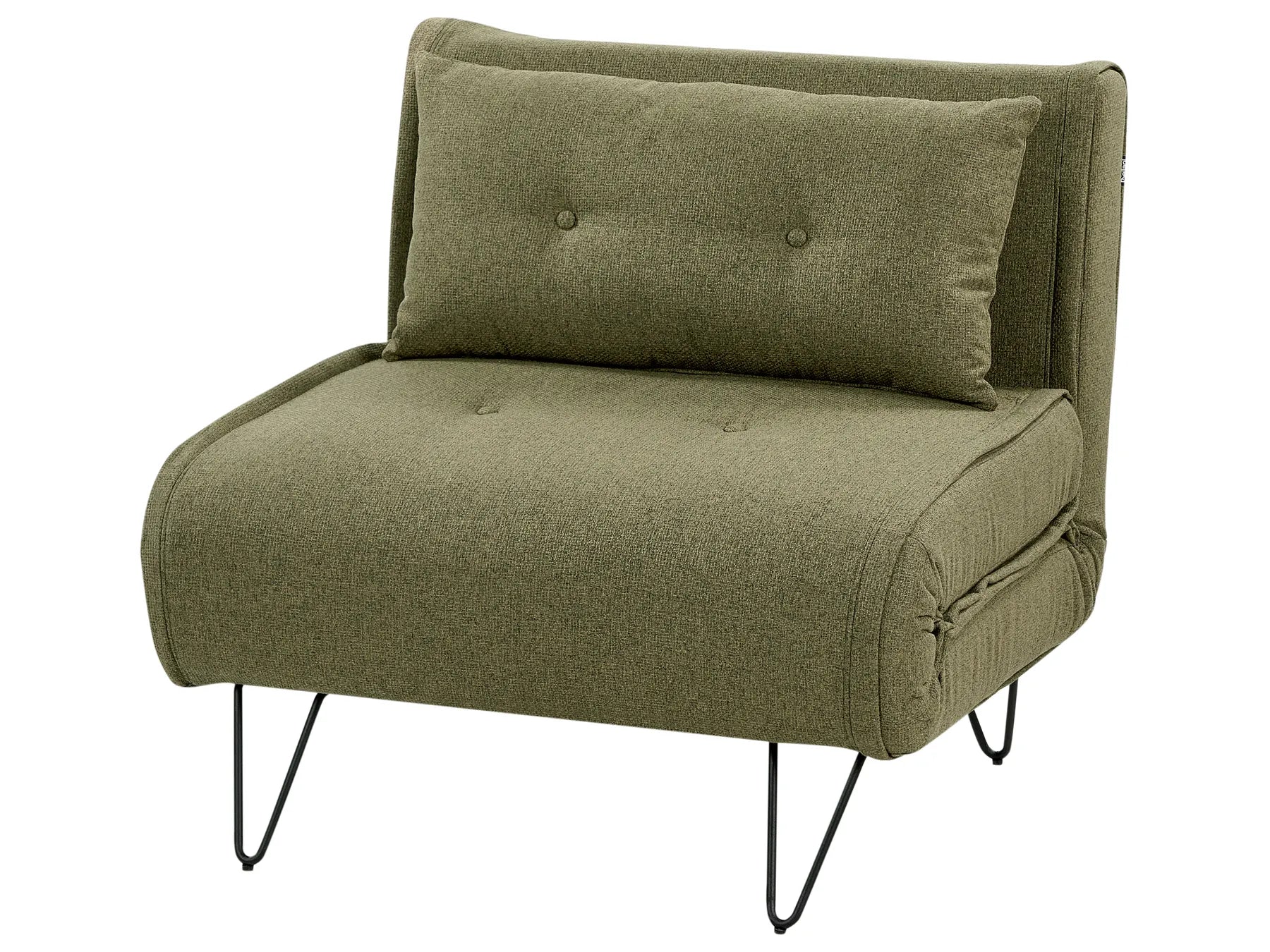 Living Room Set 3 Seater VESTFOLD Fabric Olive Green