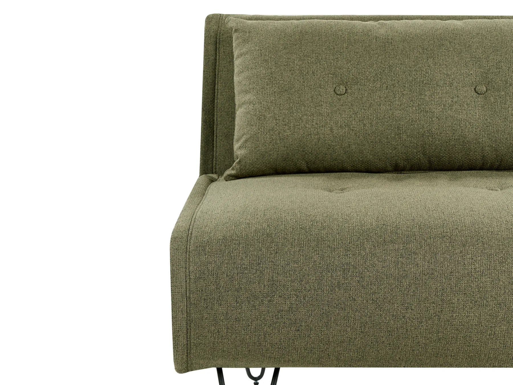 Living Room Set 3 Seater VESTFOLD Fabric Olive Green