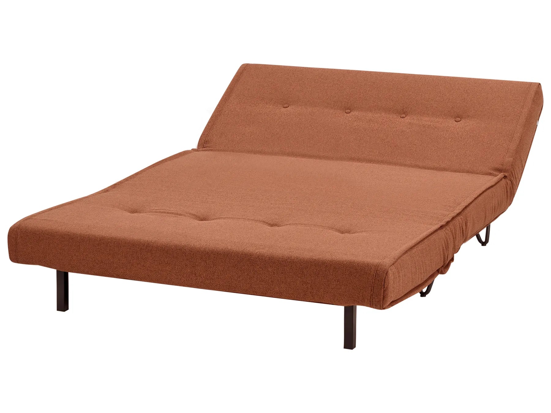 Sofa Bed 2 Seater VESTFOLD Fabric Orange