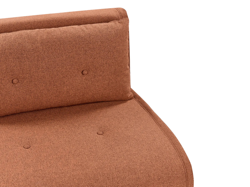 Sofa Bed 2 Seater VESTFOLD Fabric Orange