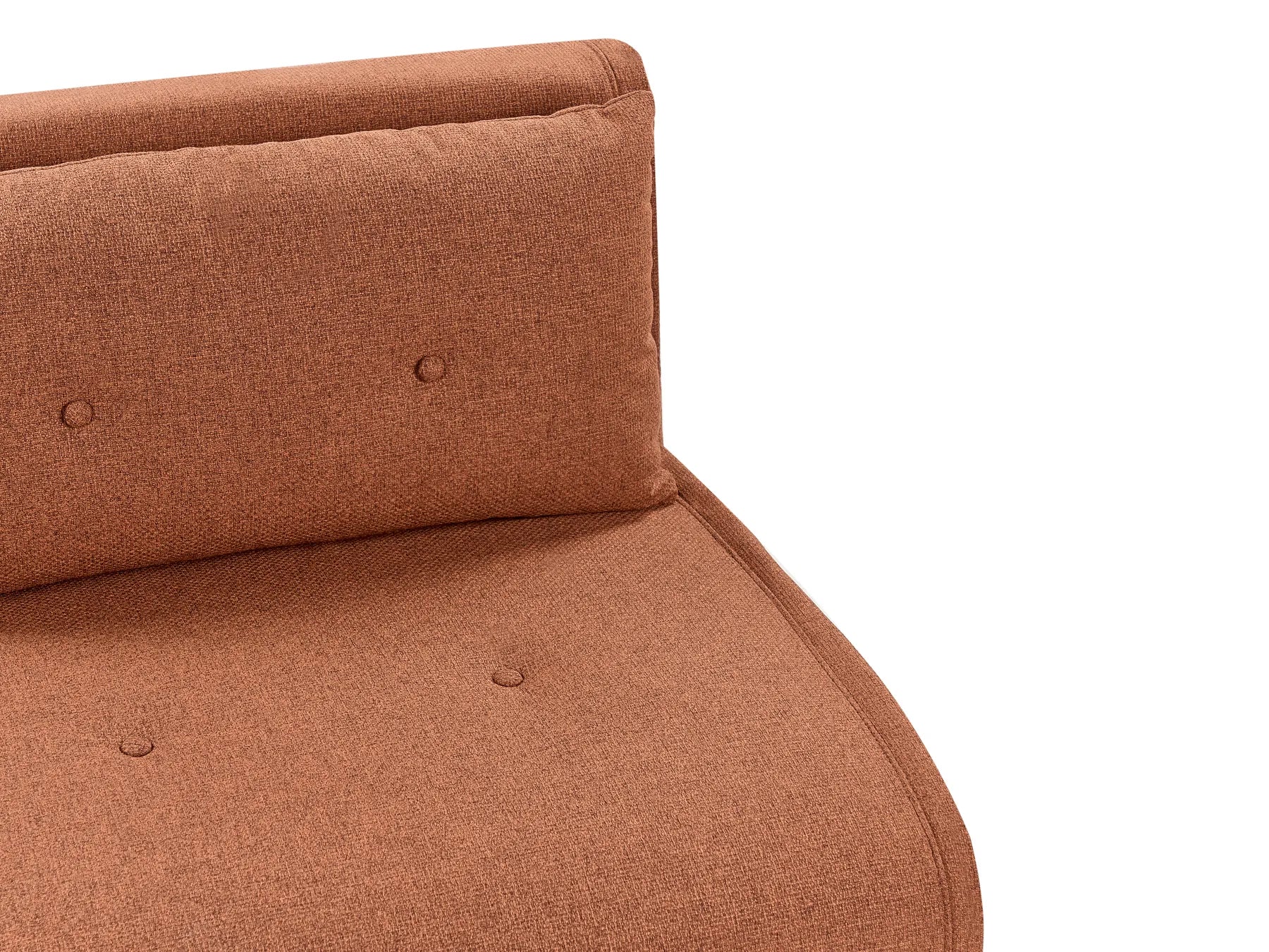 Sofa Bed 2 Seater VESTFOLD Fabric Orange