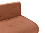 Sofa Bed 2 Seater VESTFOLD Fabric Orange
