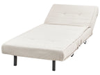 Single Sofa Bed VESTFOLD Fabric Light Beige