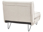 Single Sofa Bed VESTFOLD Fabric Light Beige