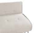 Single Sofa Bed VESTFOLD Fabric Light Beige