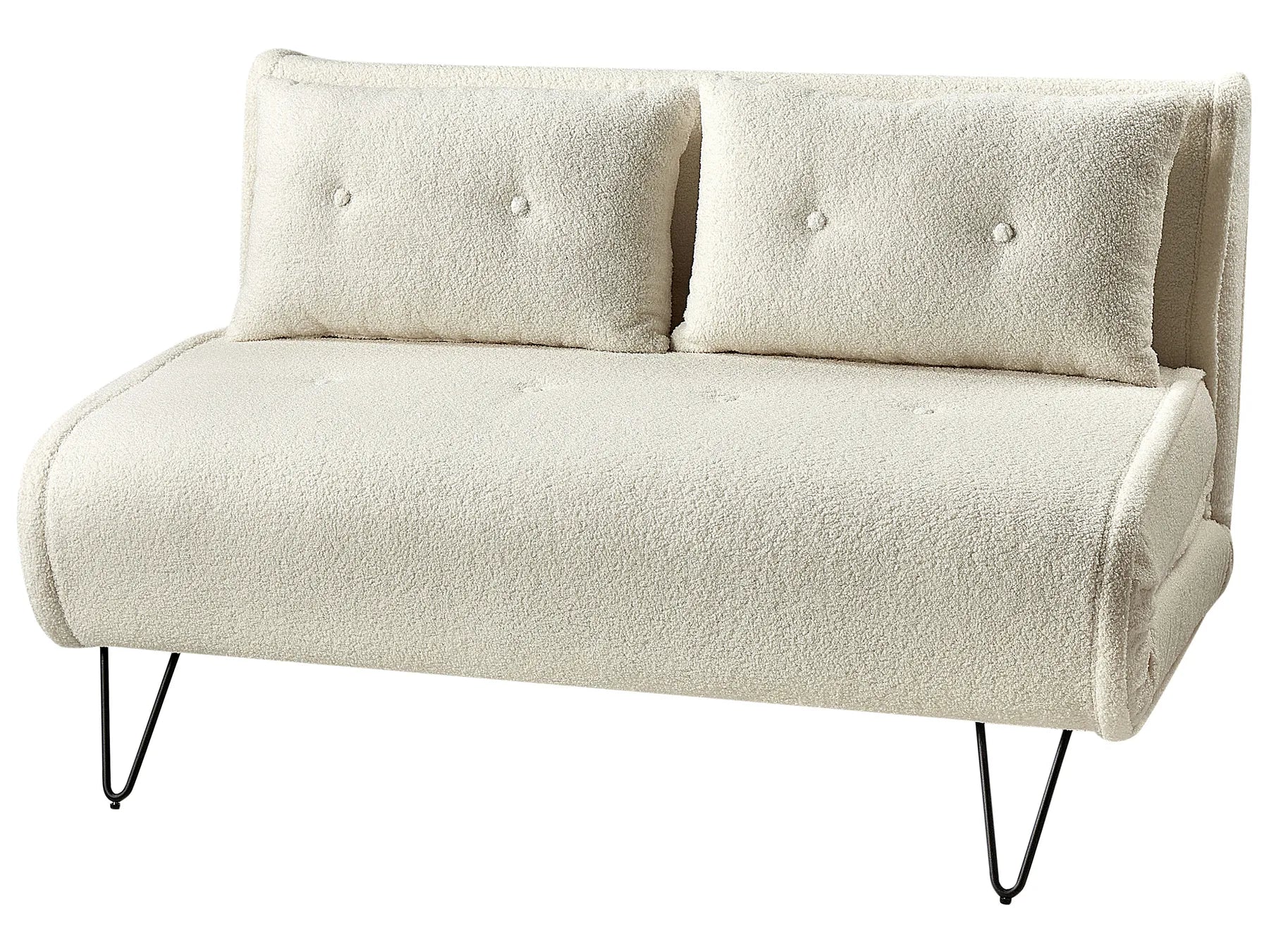 Living Room Set 3 Seater VESTFOLD Boucle Off-White