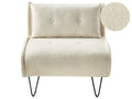 Single Sofa Bed VESTFOLD Boucle Off-White