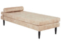 Chaise Longue USSEL Velvet Beige