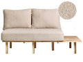 Sofa 2 Seater SALO Boucle Beige with Tables