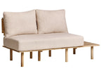 Sofa 2 Seater SALO Boucle Beige with Tables