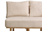 Sofa 2 Seater SALO Boucle Beige with Tables