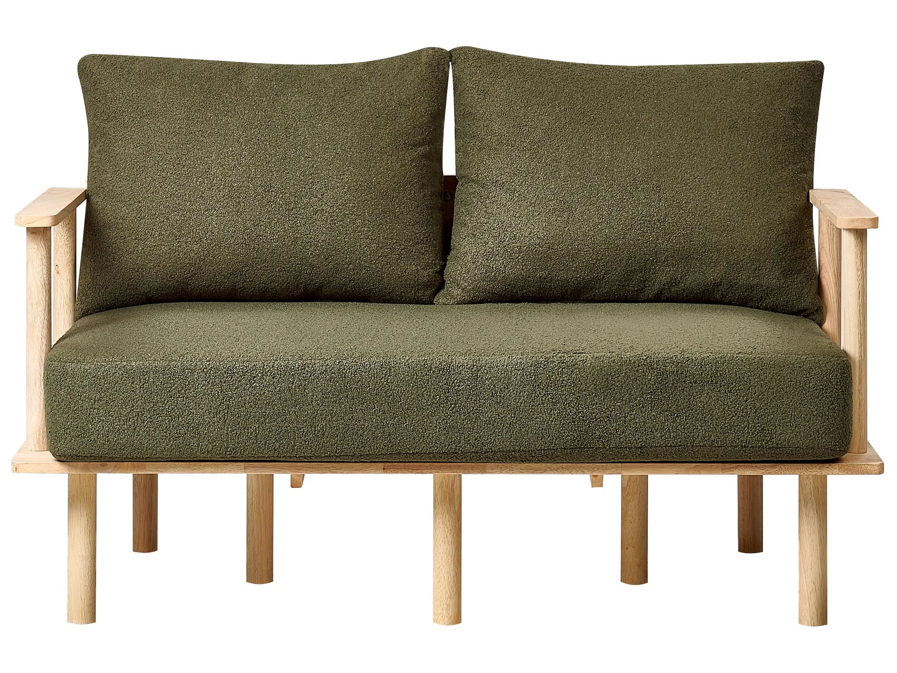 Living Room Set 3 Seater ASKER Boucle Dark Green