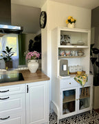 Glass Display Cabinet PARLIN 82 cm White