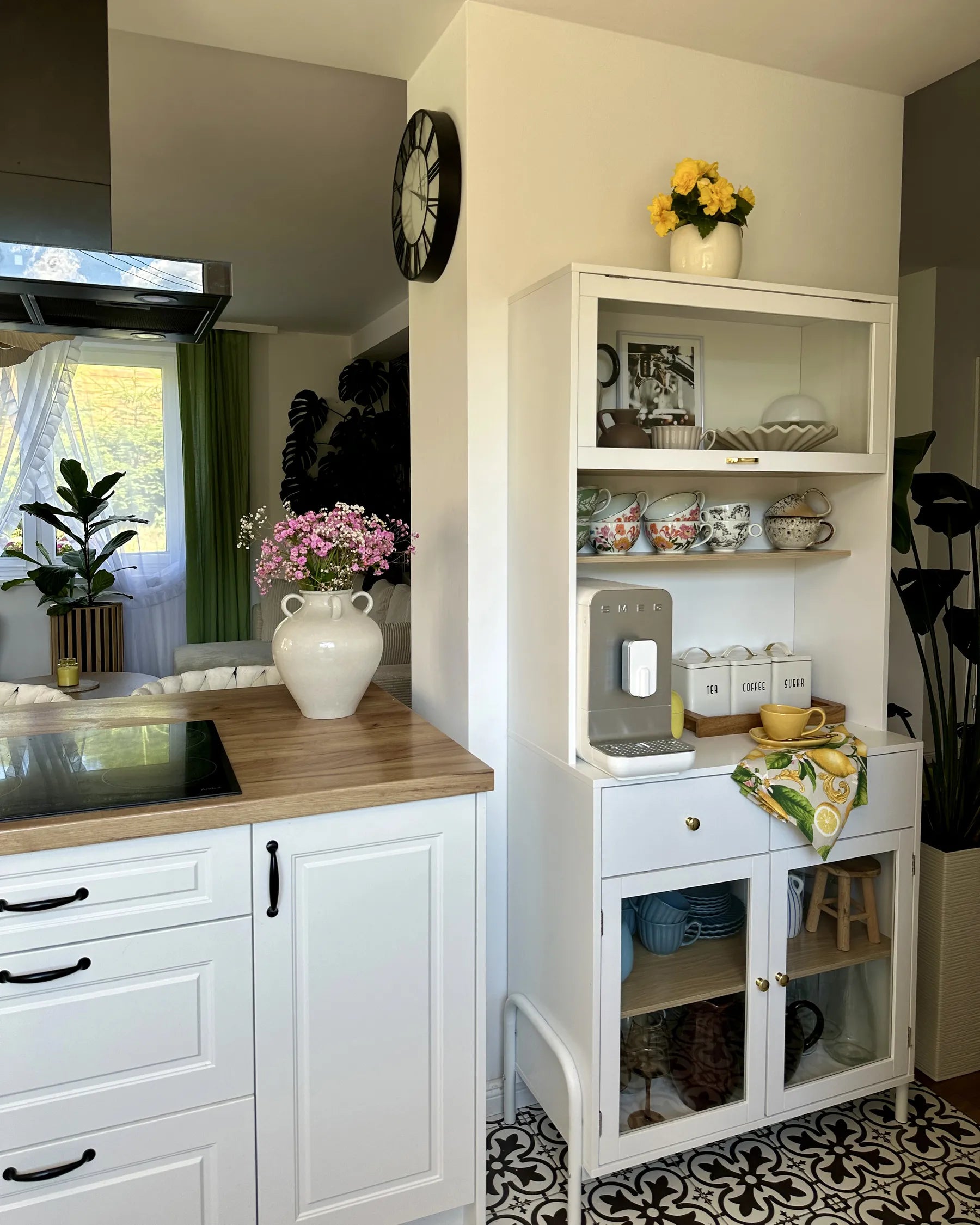 Glass Display Cabinet PARLIN 82 cm White