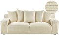 Sofa 3 Seater VISKAN Corduroy Light Beige